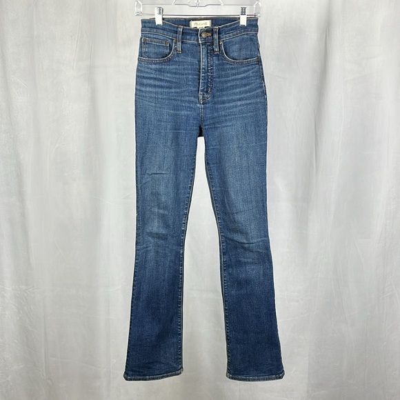 Madewell Skinny Flare Jeans in Lasalle Wash. - Picture 4 of 12
